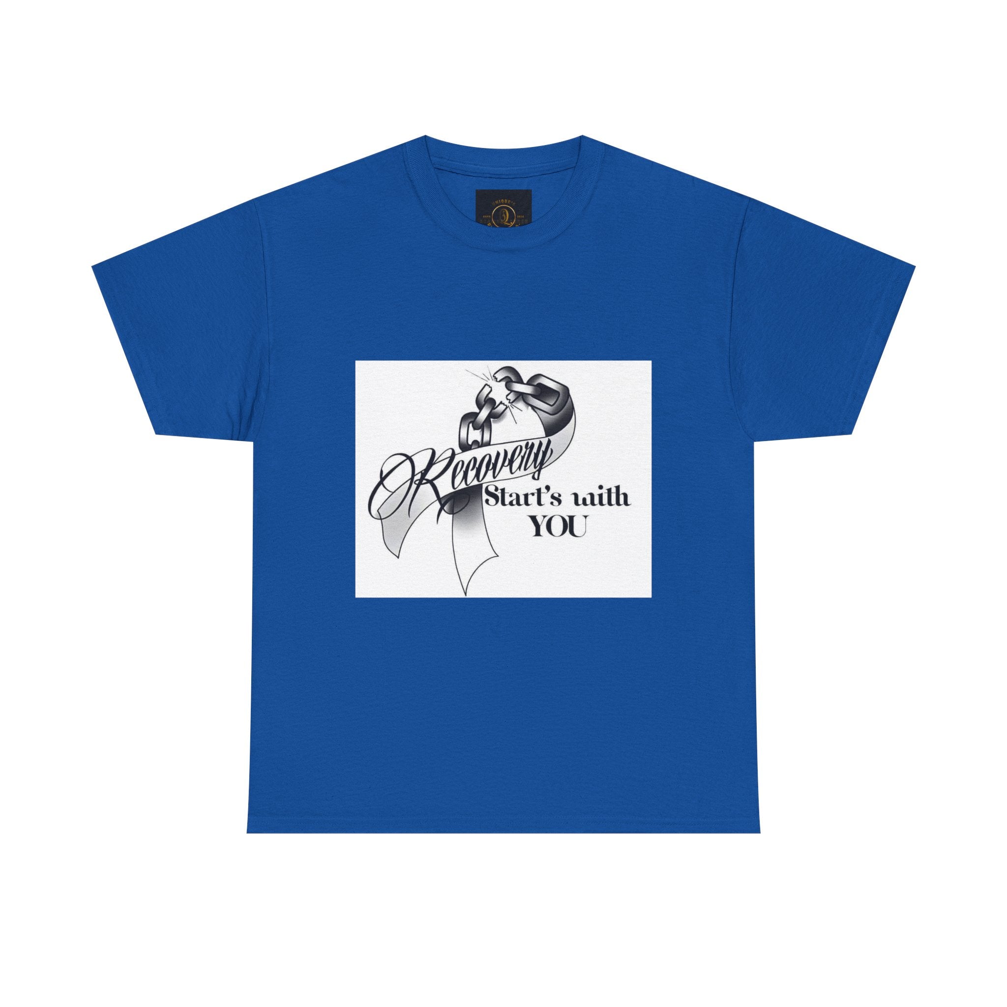 Recovery Starts With You Tee — Rose & Ribbon Awareness T‑Shirt