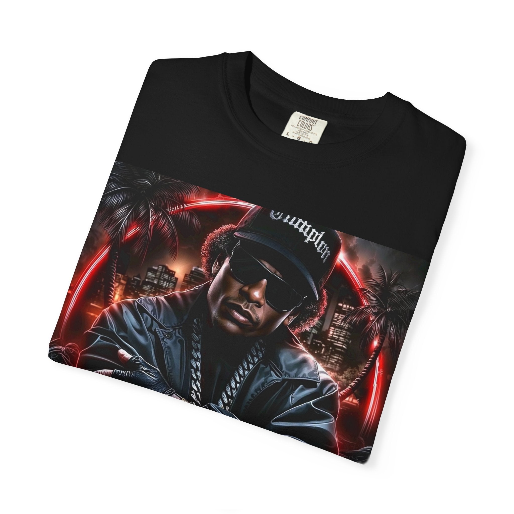 Rap Legend Graphic T-Shirt — Urban Hip Hop Portrait Tee