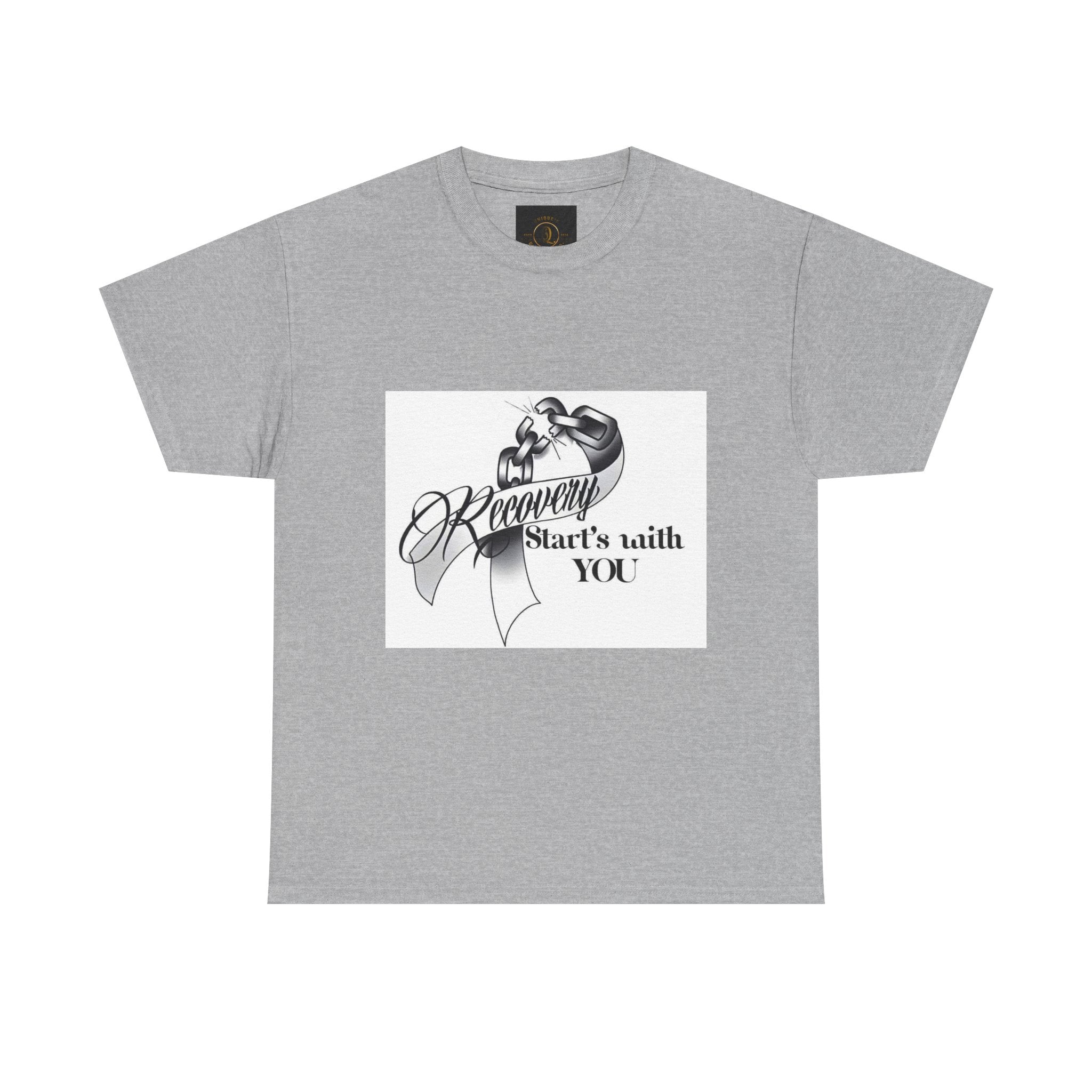 Recovery Starts With You Tee — Rose & Ribbon Awareness T‑Shirt