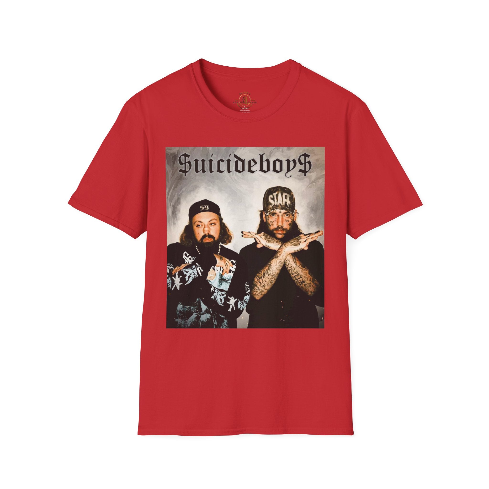 Suicideboys Graphic T-Shirt — Black & White Rap Crew Photo Tee