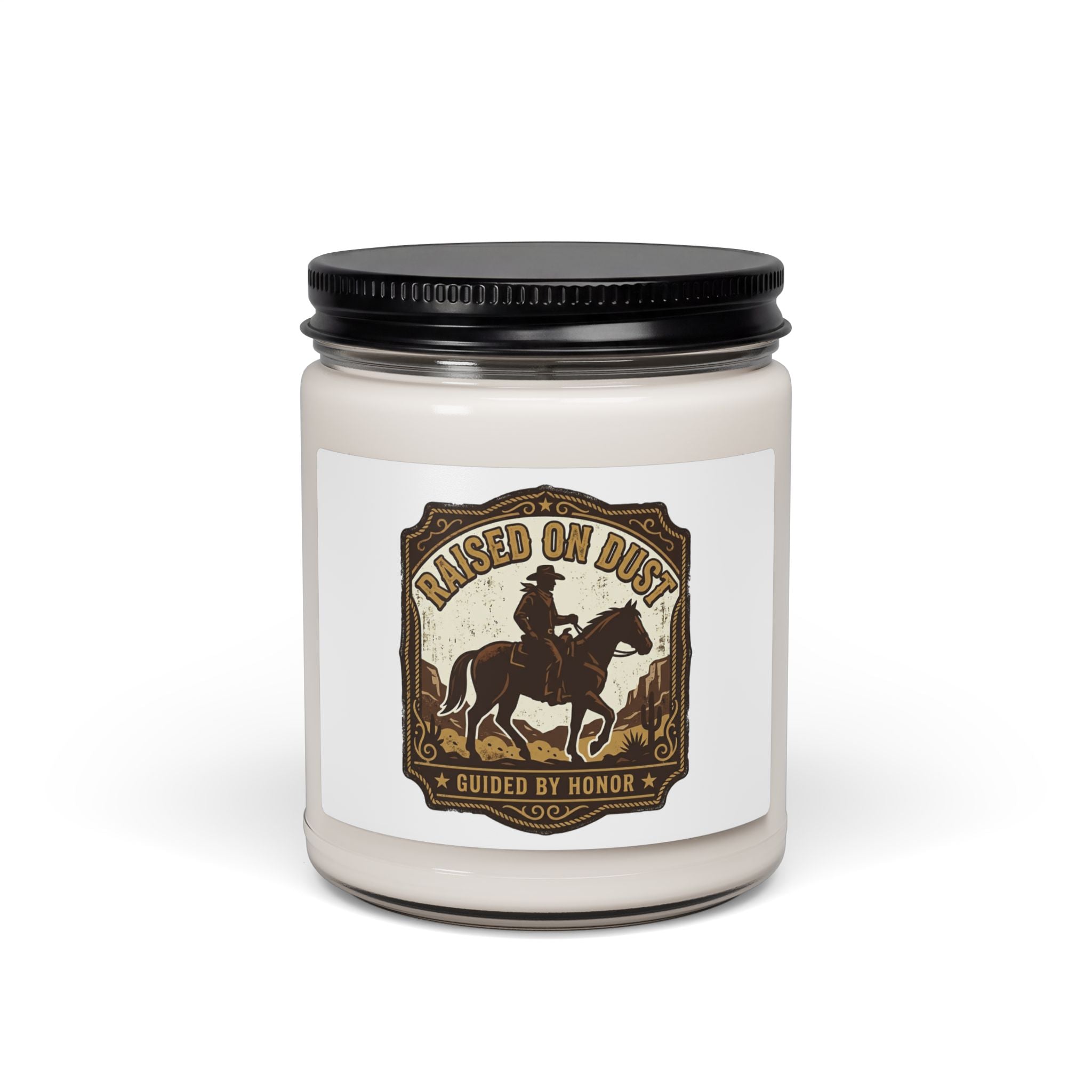 Raised on Dust Soy Candle | Western cowboy, Americana vintage scent