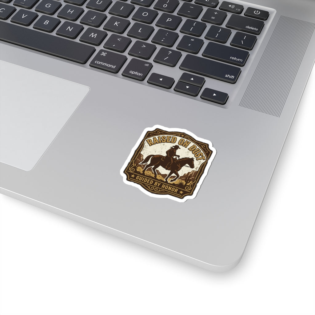Raised on Dust Sticker | Western cowboy, Americana vintage rodeo