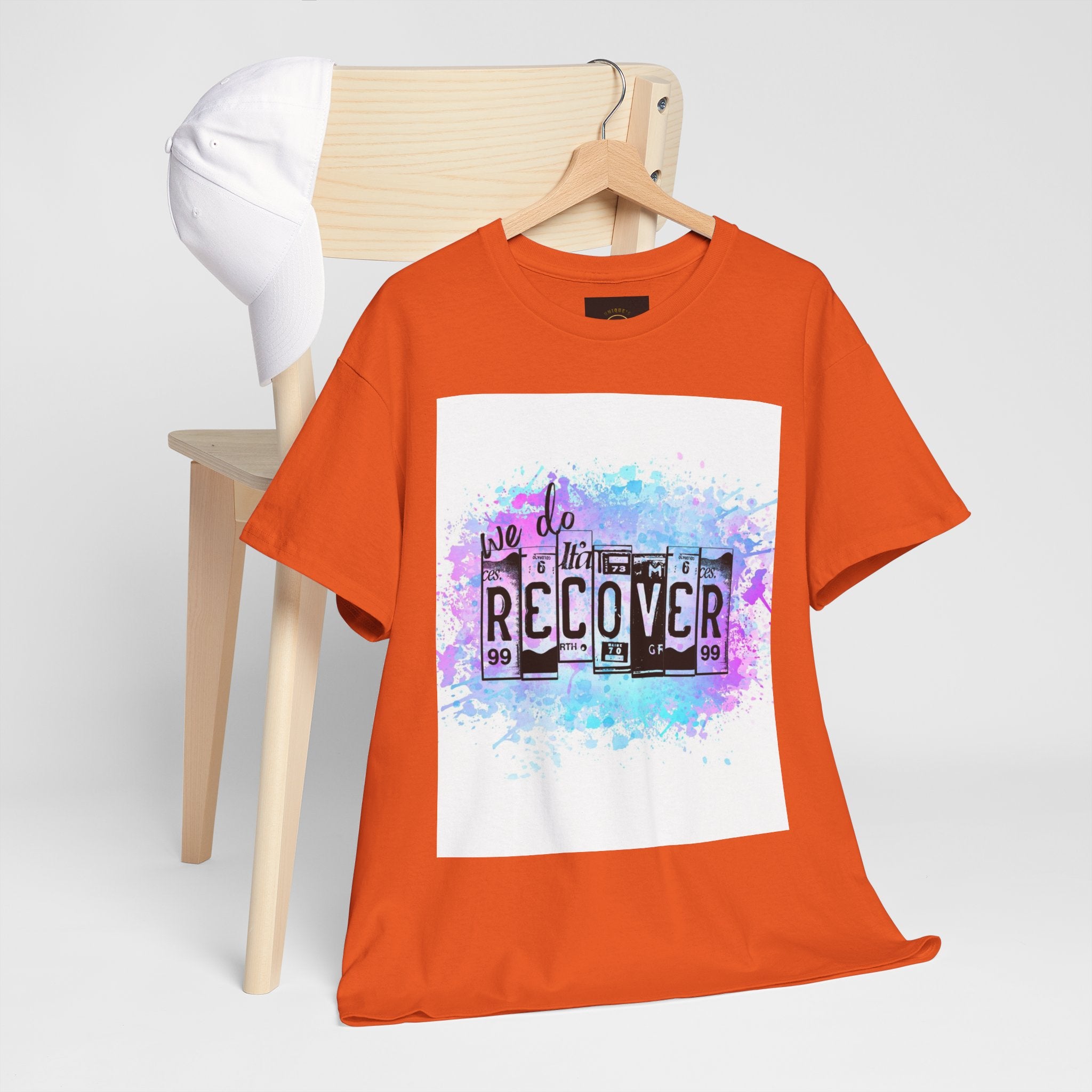 Overdose Awareness T-Shirt — 'We Do Recover' Purple Ribbon Recovery Tee