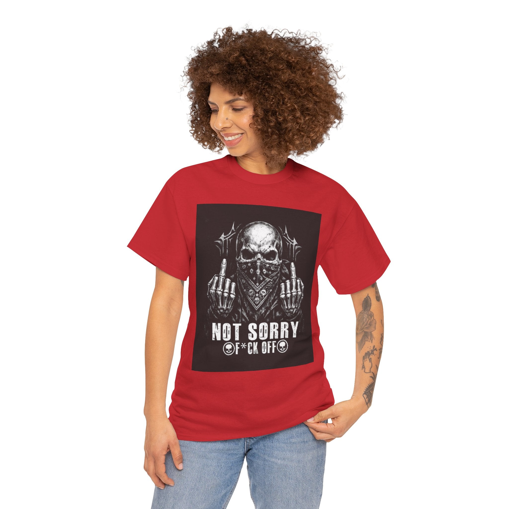 Not Sorry Skull Tee — 'F*ck Your Feelings' Graphic T-Shirt