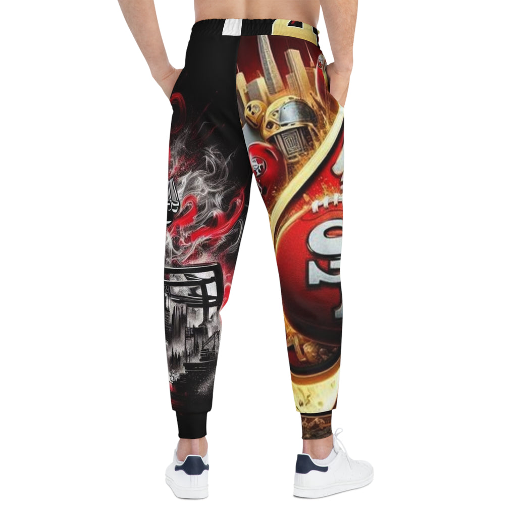 San Francisco 49ers Athletic Joggers – All-Over Print Fan Sweatpants