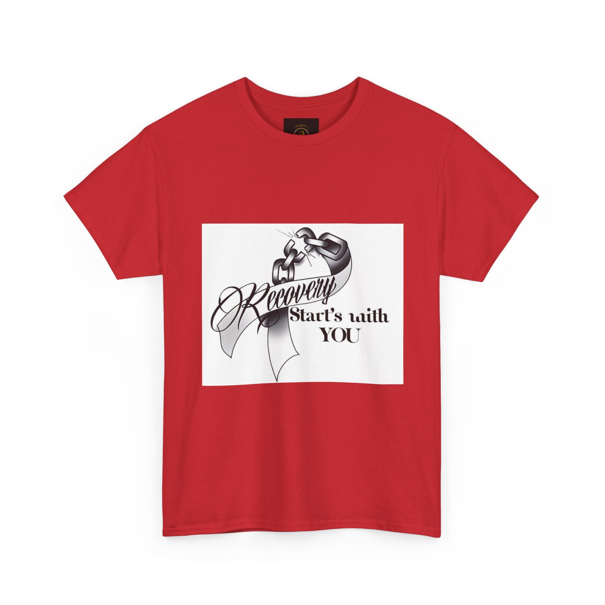 Recovery Starts With You Tee — Rose & Ribbon Awareness T‑Shirt