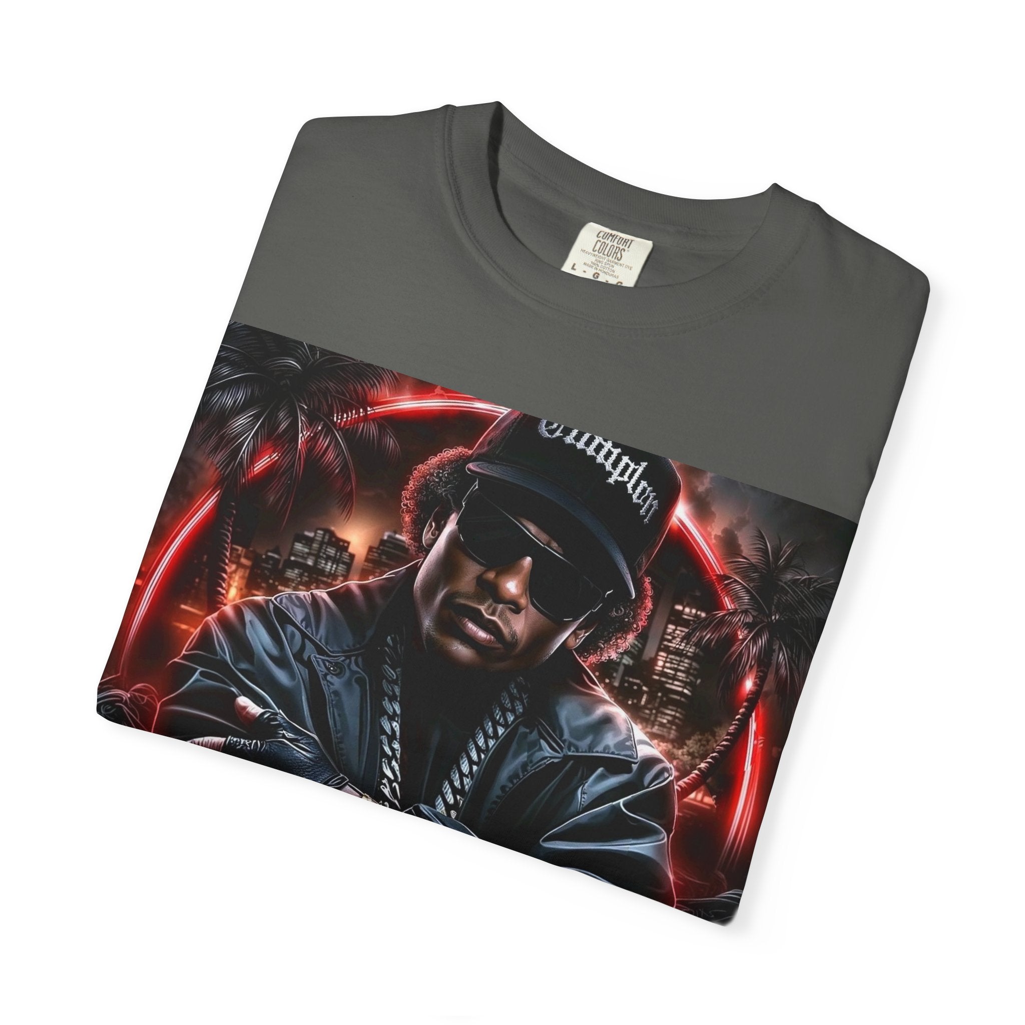 Rap Legend Graphic T-Shirt — Urban Hip Hop Portrait Tee