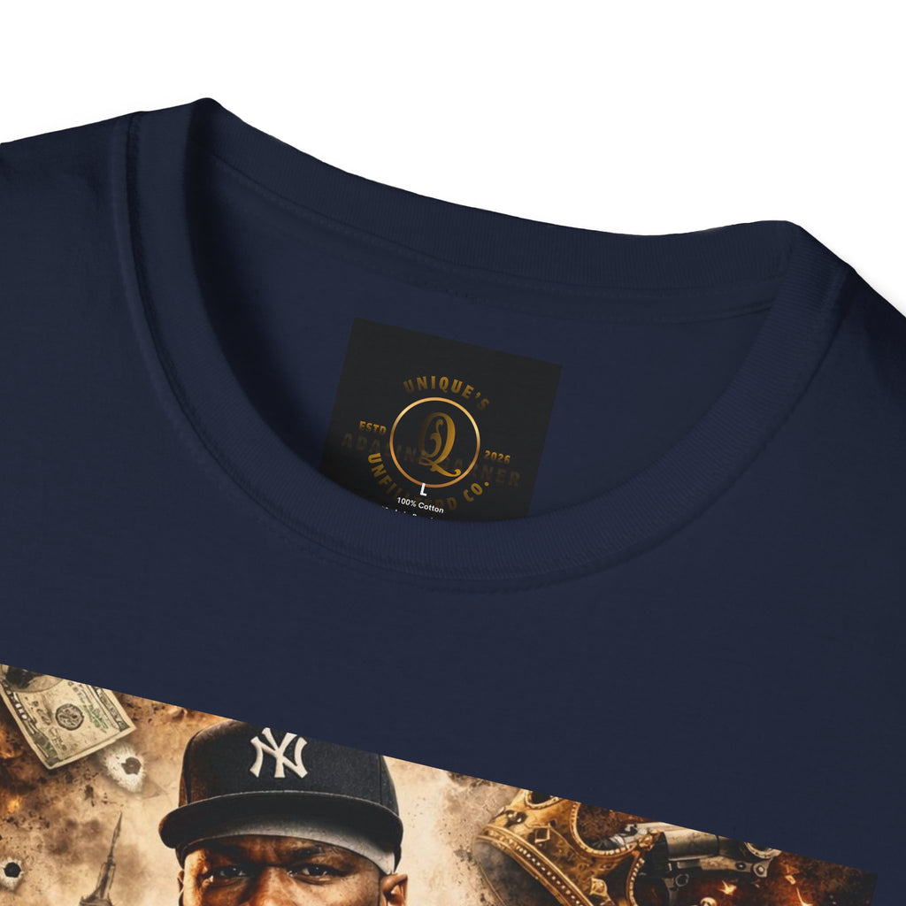 Hip-Hop Tribute T-Shirt — Gritty Urban Portrait Graphic