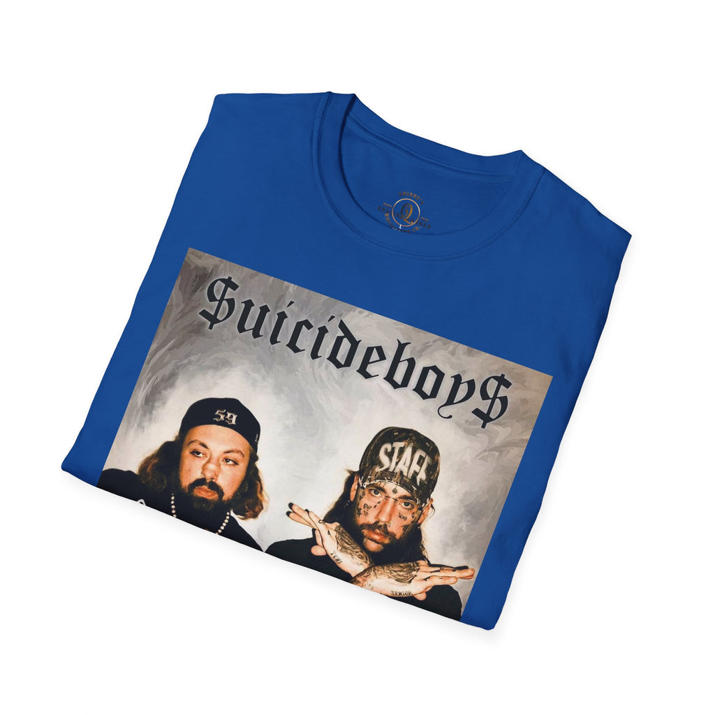 Suicideboys Graphic T-Shirt — Black & White Rap Crew Photo Tee