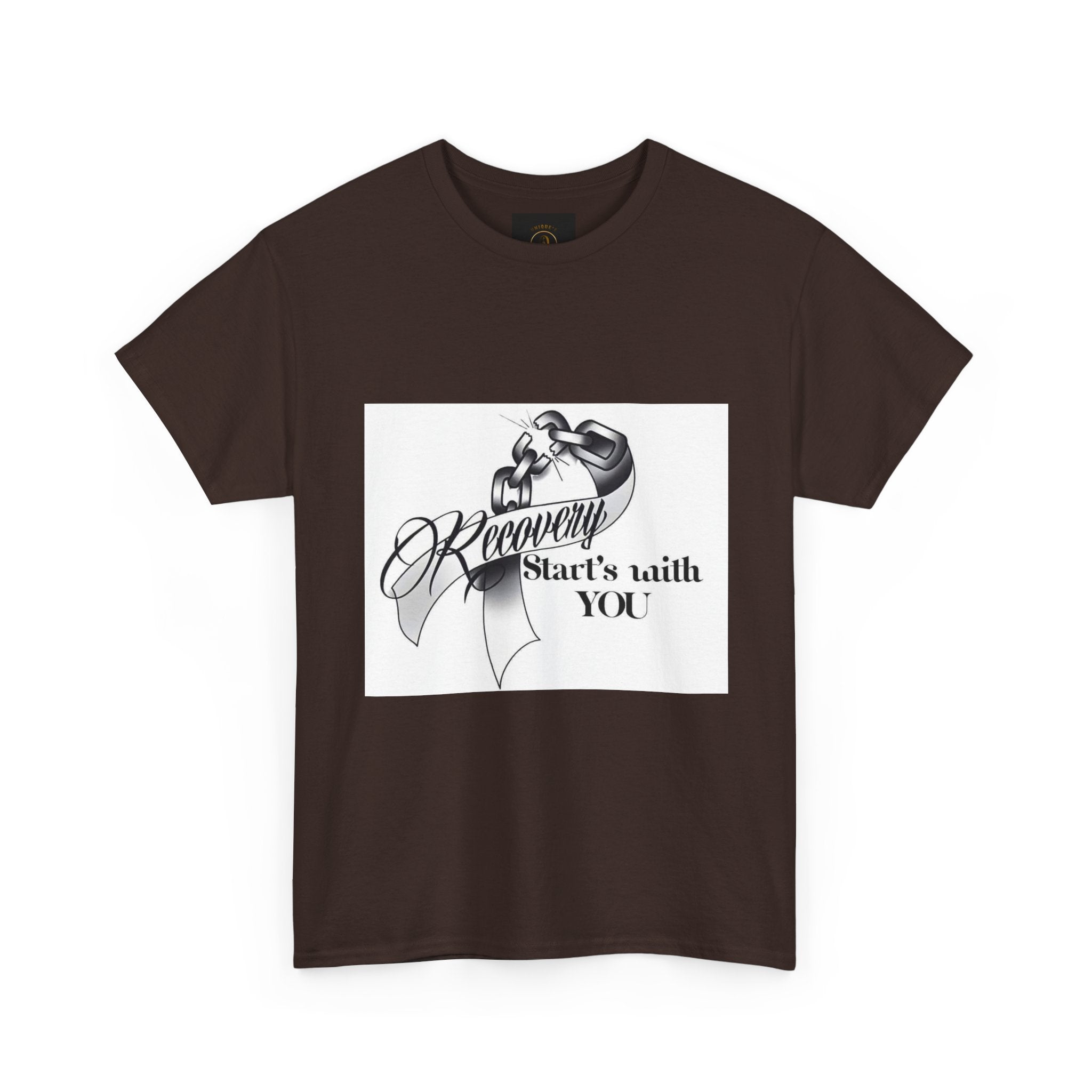 Recovery Starts With You Tee — Rose & Ribbon Awareness T‑Shirt