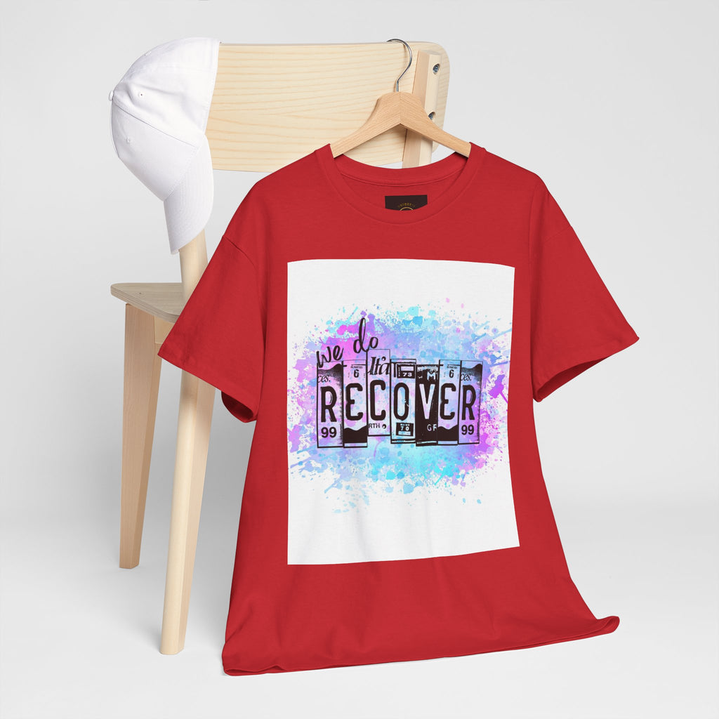 Overdose Awareness T-Shirt — 'We Do Recover' Purple Ribbon Recovery Tee