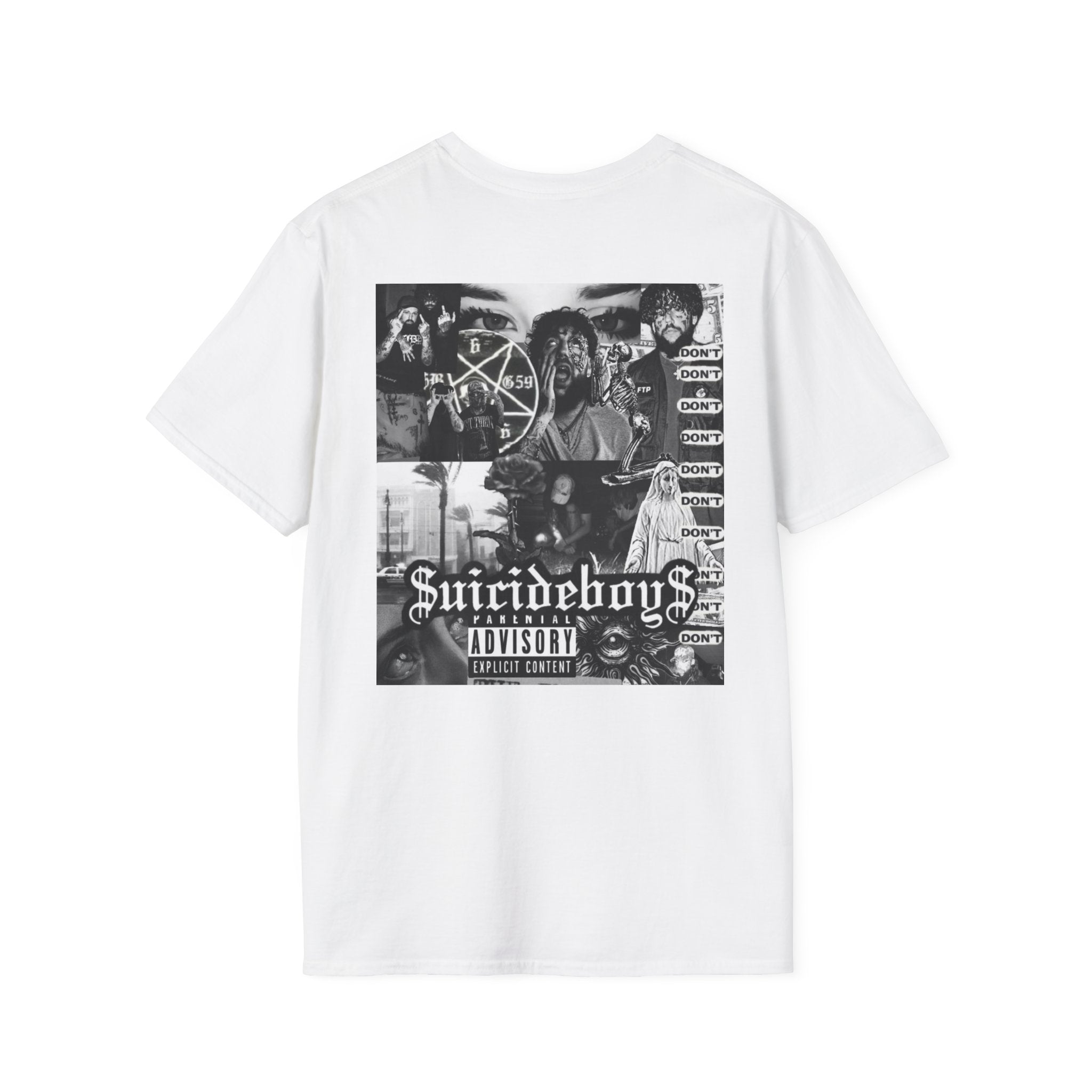 Suicideboys Graphic T-Shirt — Black & White Rap Crew Photo Tee