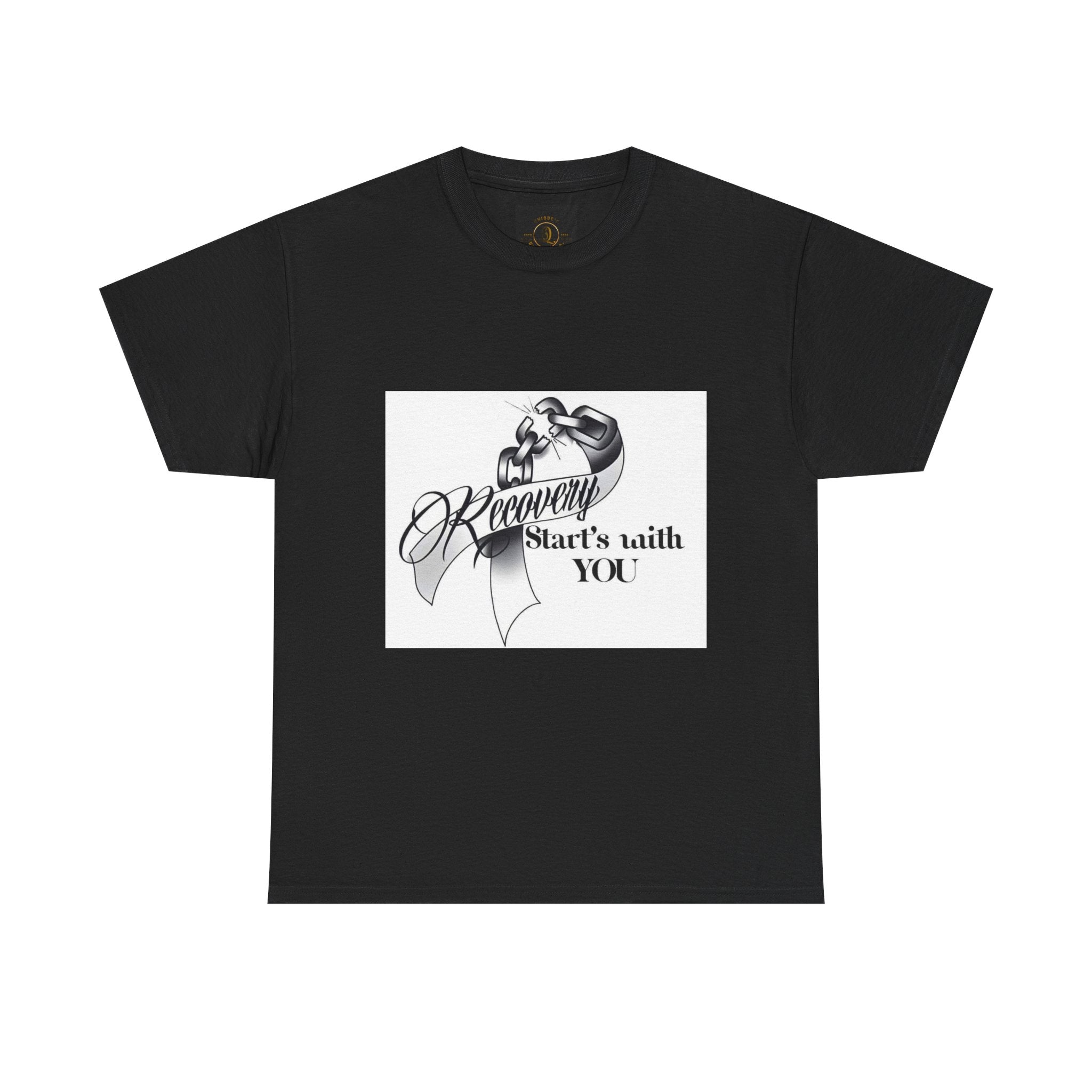 Recovery Starts With You Tee — Rose & Ribbon Awareness T‑Shirt