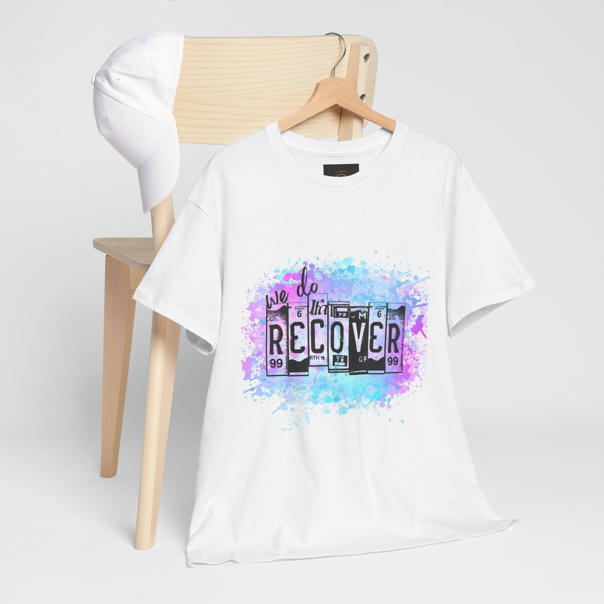 Overdose Awareness T-Shirt — 'We Do Recover' Purple Ribbon Recovery Tee