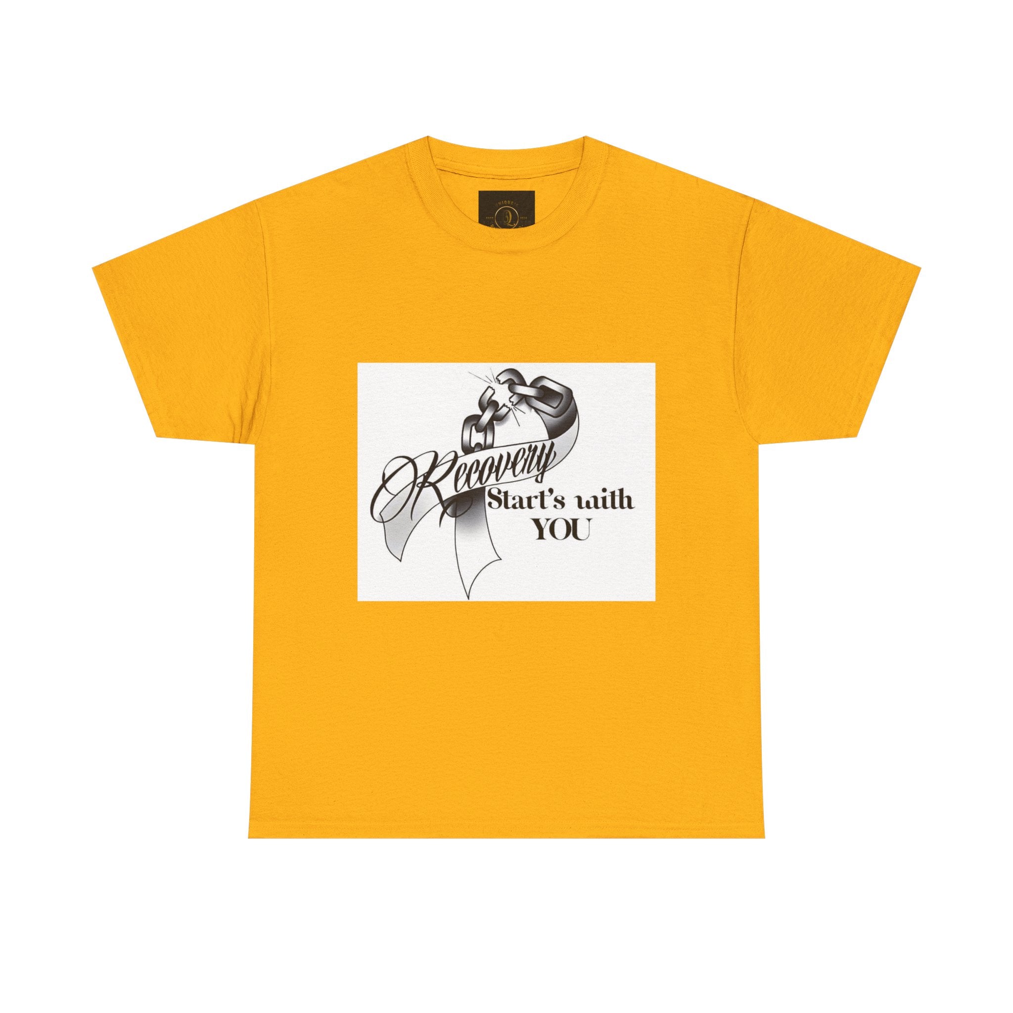 Recovery Starts With You Tee — Rose & Ribbon Awareness T‑Shirt