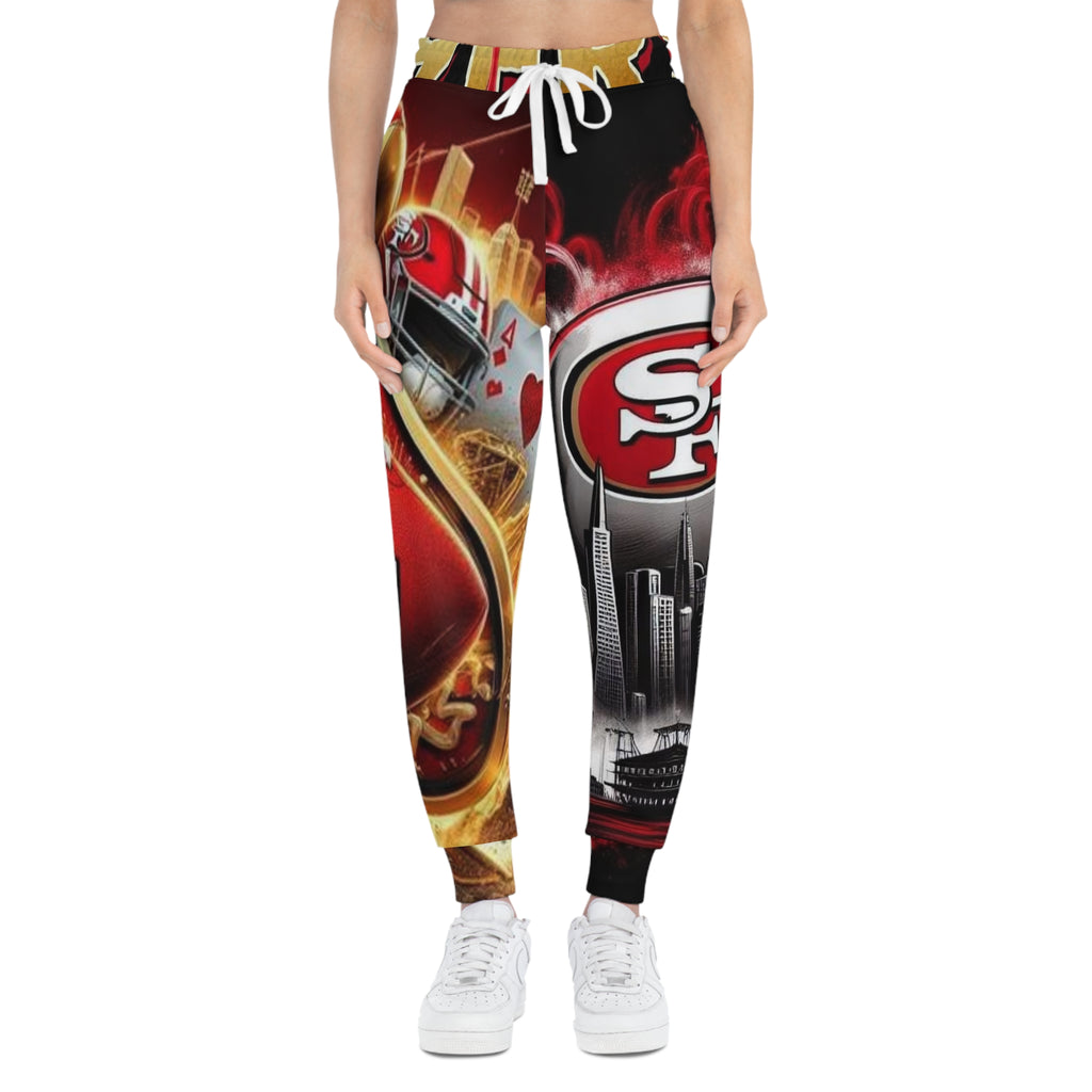 San Francisco 49ers Athletic Joggers – All-Over Print Fan Sweatpants