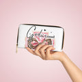 God Is Good Zipper Wallet — Pink Leopard Bow Faith Wallet