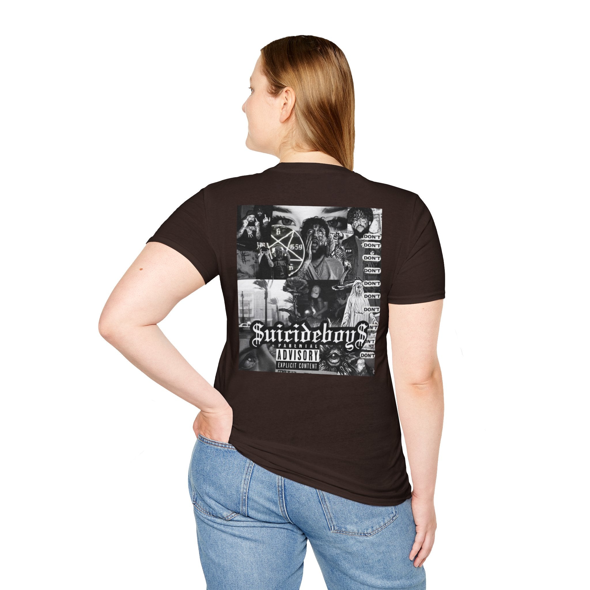 Suicideboys Graphic T-Shirt — Black & White Rap Crew Photo Tee