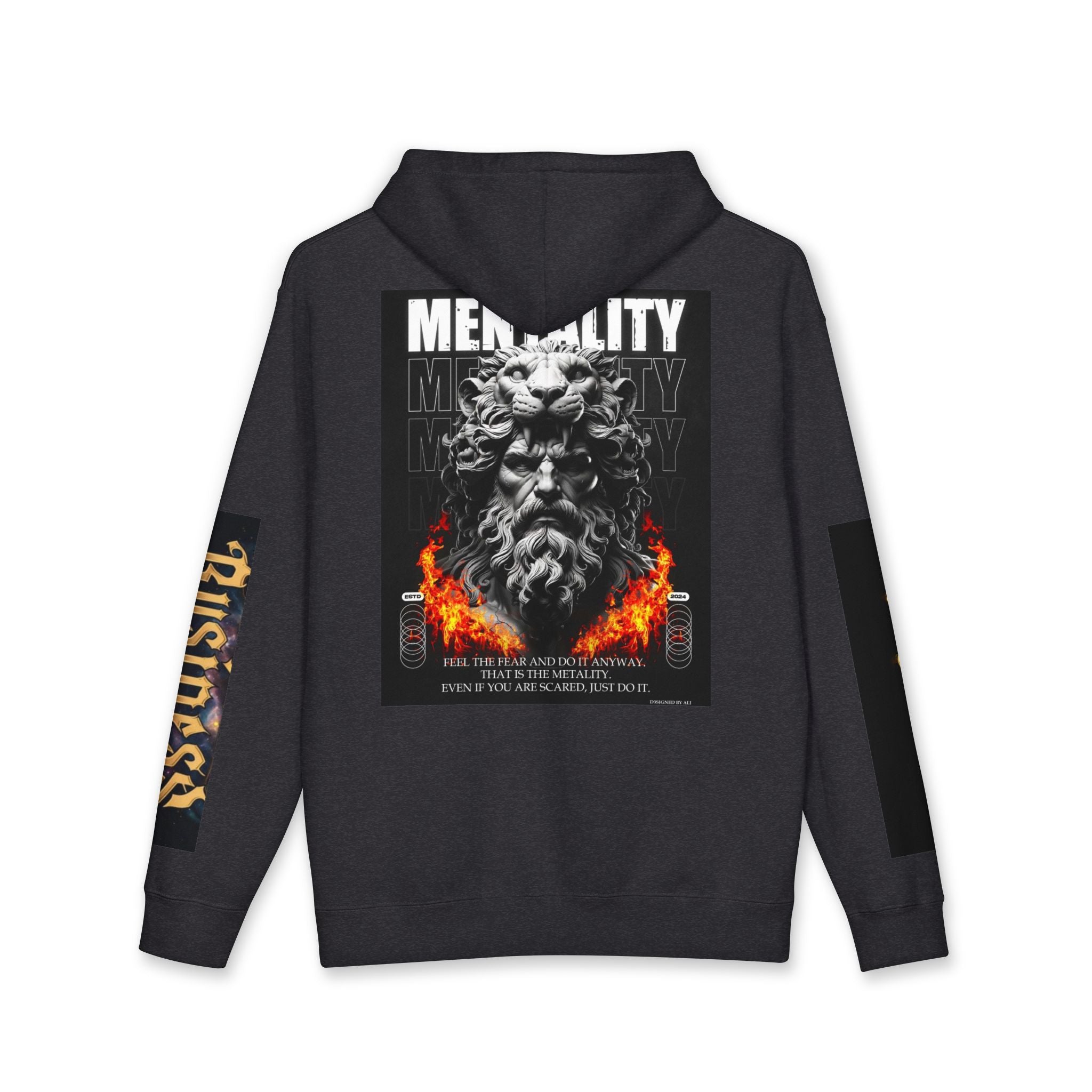 Mentality Graphic Hoodie — Street Adversary Lion Design