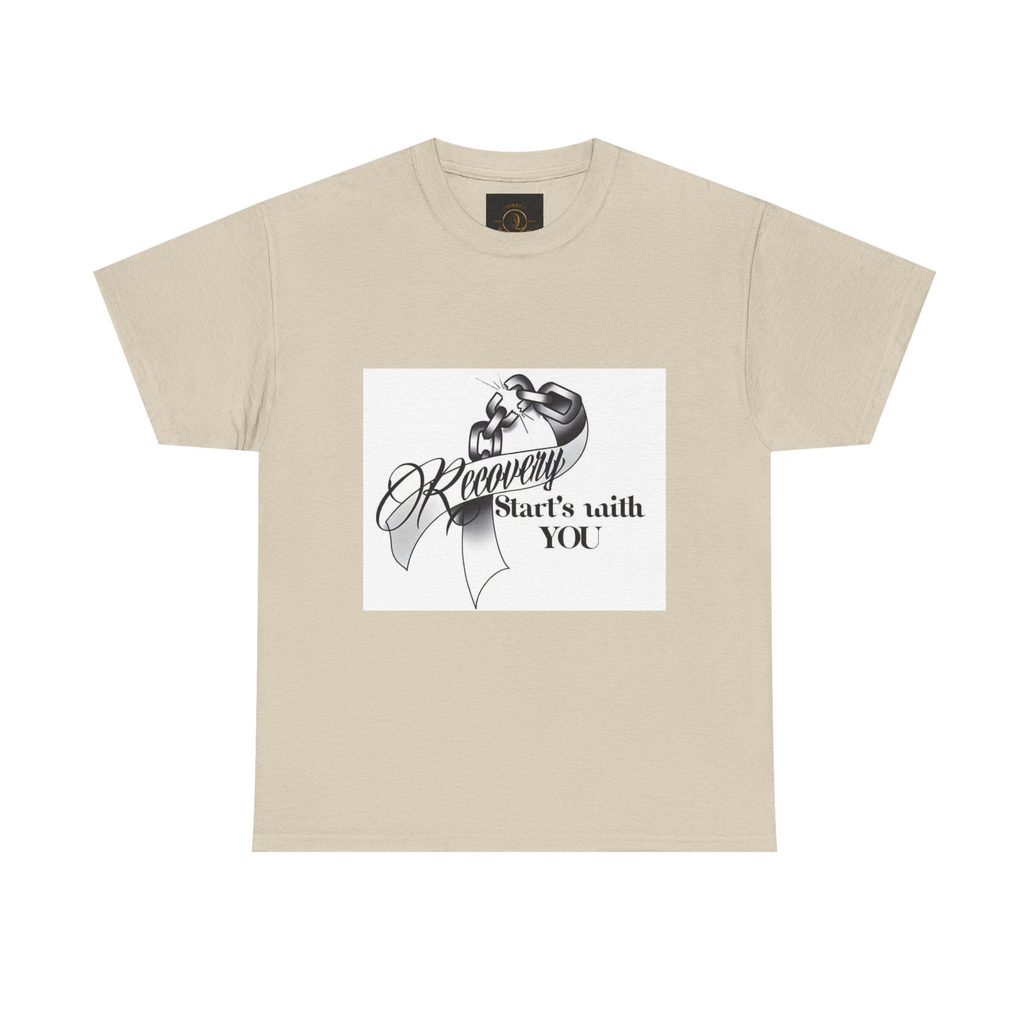 Recovery Starts With You Tee — Rose & Ribbon Awareness T‑Shirt