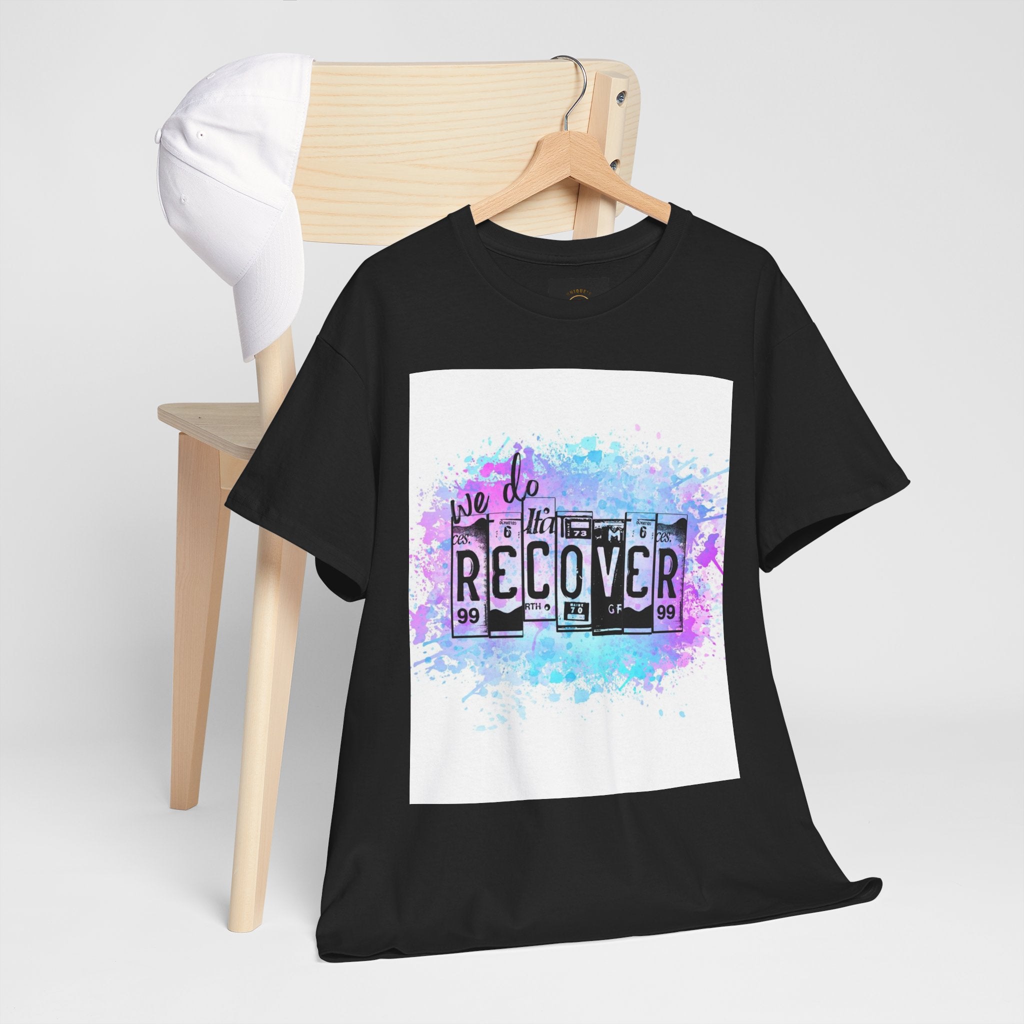 Overdose Awareness T-Shirt — 'We Do Recover' Purple Ribbon Recovery Tee