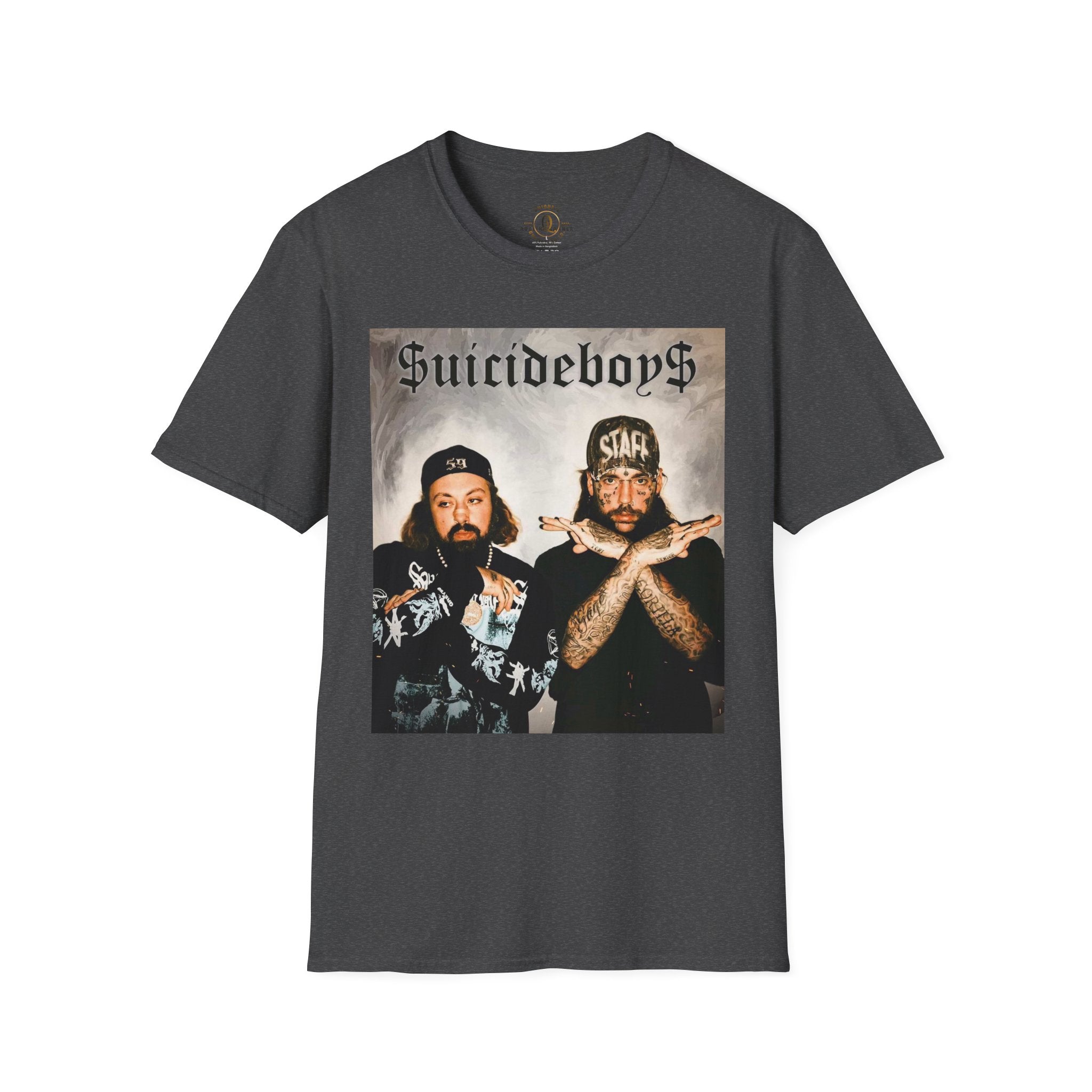 Suicideboys Graphic T-Shirt — Black & White Rap Crew Photo Tee