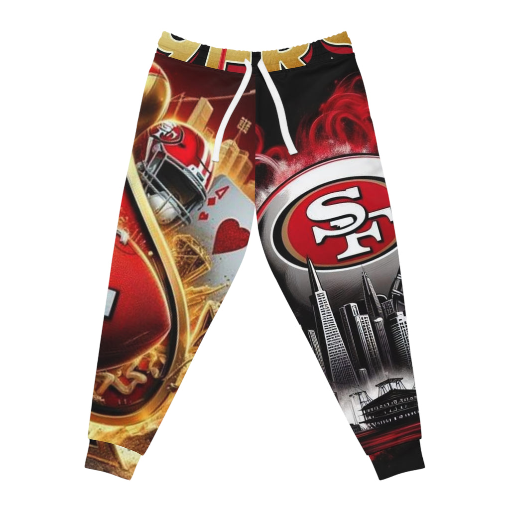 San Francisco 49ers Athletic Joggers – All-Over Print Fan Sweatpants