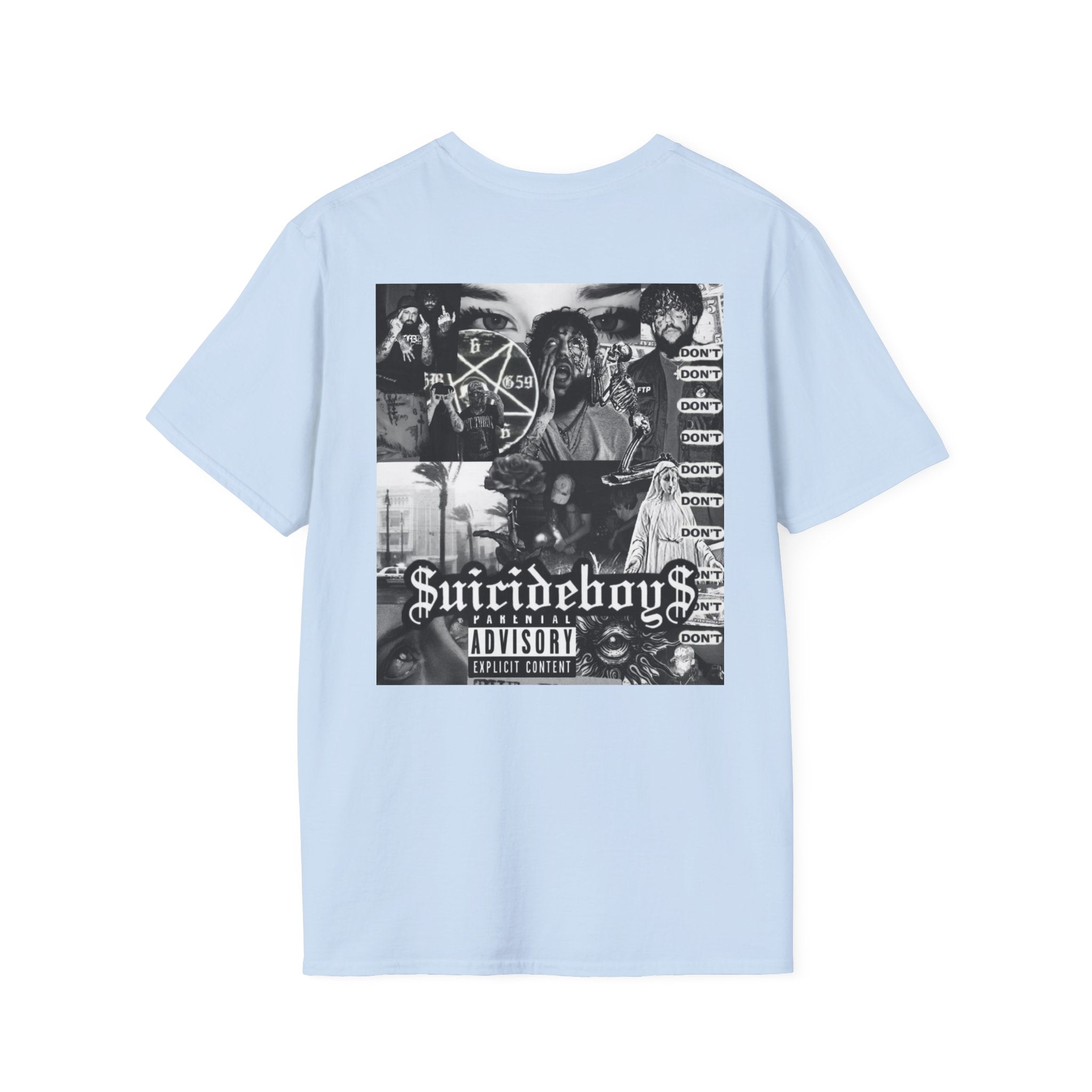 Suicideboys Graphic T-Shirt — Black & White Rap Crew Photo Tee