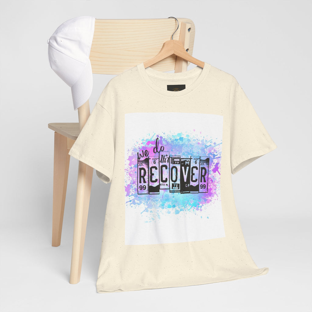 Overdose Awareness T-Shirt — 'We Do Recover' Purple Ribbon Recovery Tee