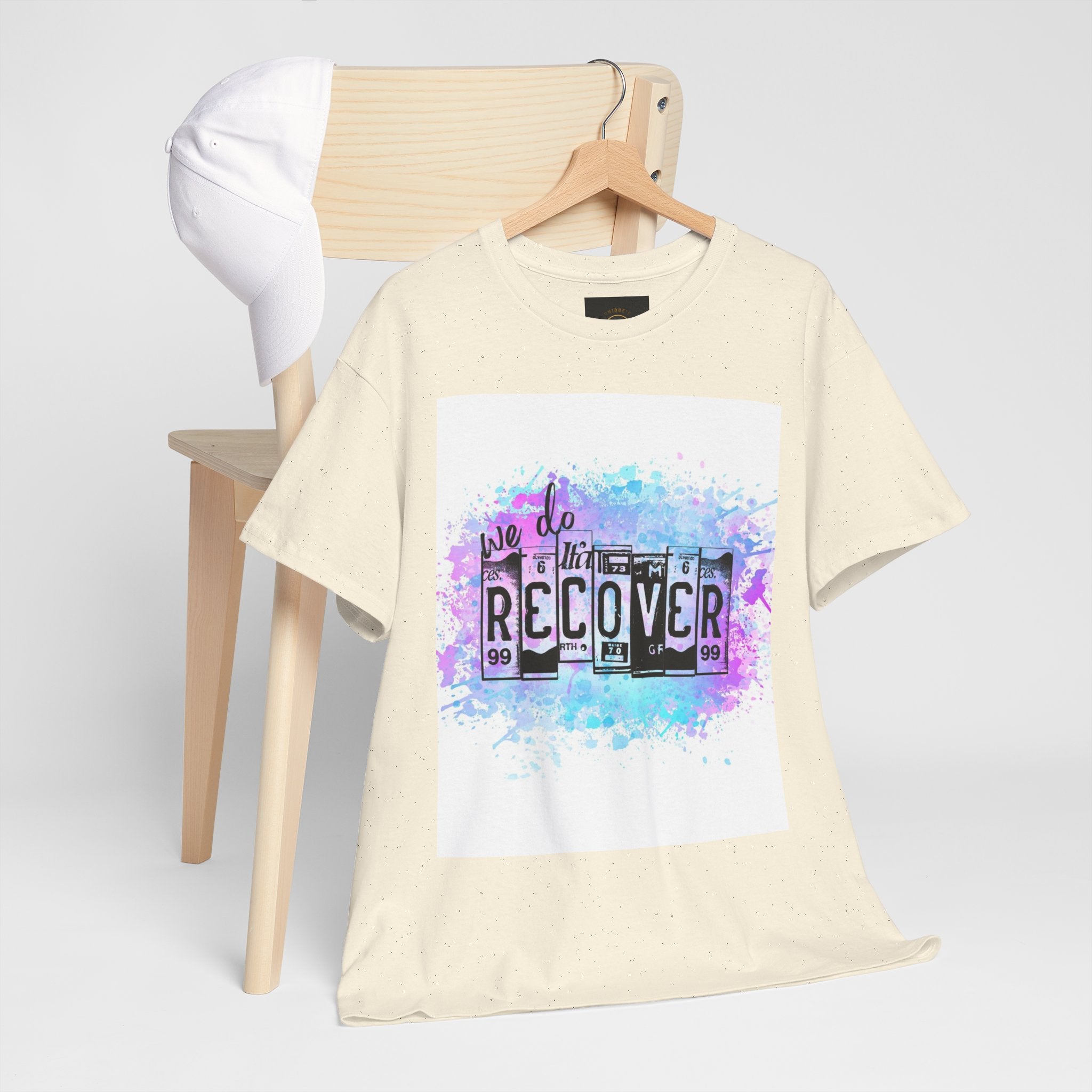 Overdose Awareness T-Shirt — 'We Do Recover' Purple Ribbon Recovery Tee