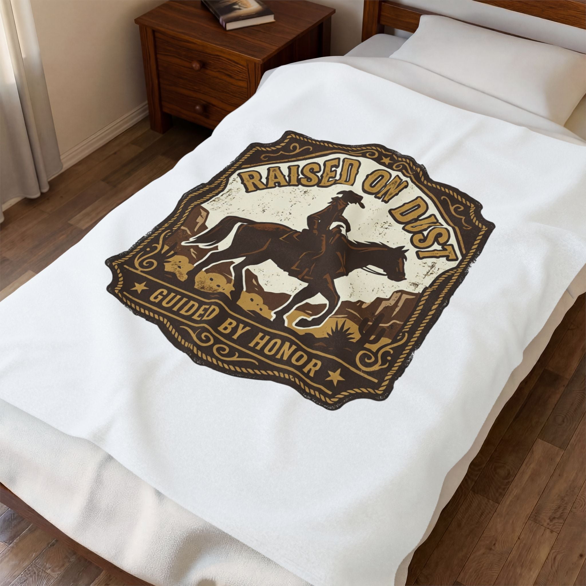 Raised on Dust Blanket | Western cowboy, frontier Americana, vintage desert tones