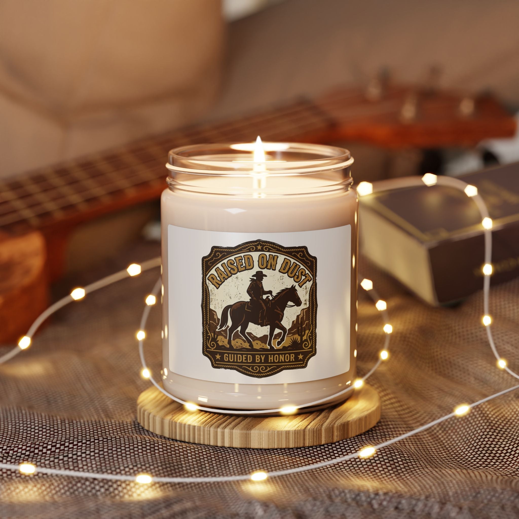Raised on Dust Soy Candle | Western cowboy, Americana vintage scent