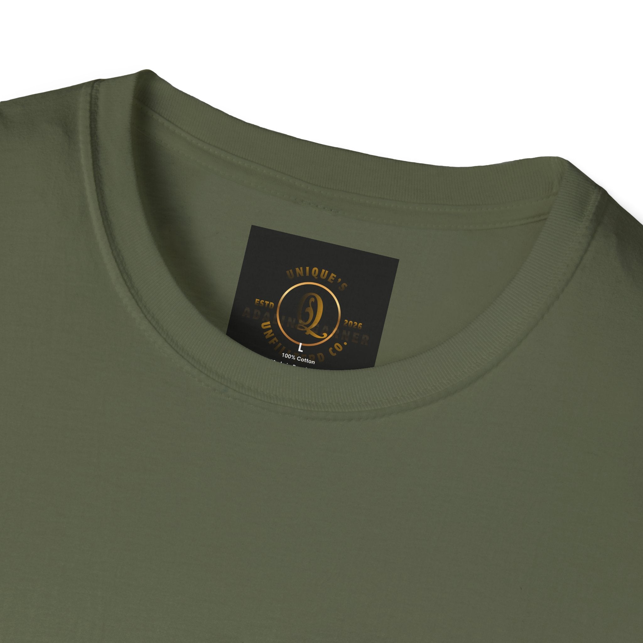 Blue Collar T-Shirt — "Blood, Sweat, Profanity" Skull Workwear Tee