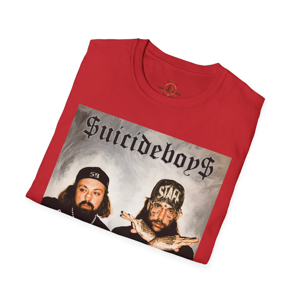 Suicideboys Graphic T-Shirt — Black & White Rap Crew Photo Tee